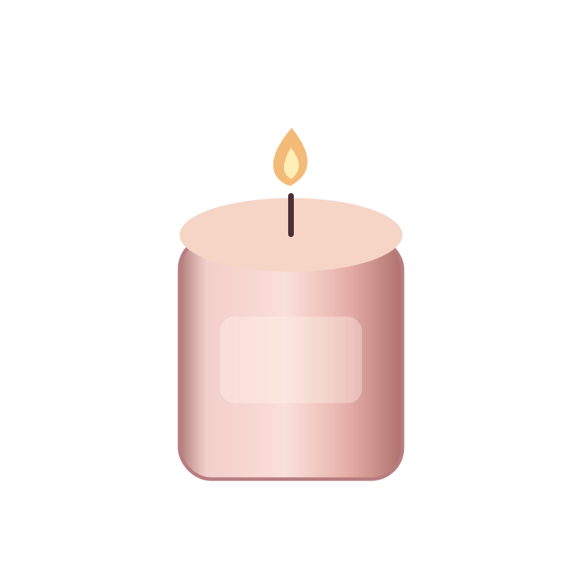 Ilustración de Vela aromática